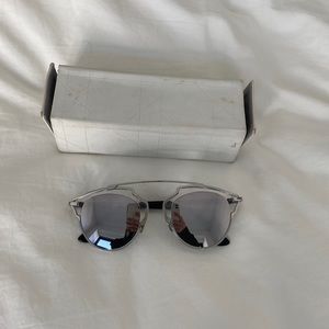 Dior mirrored aviator sunglasses